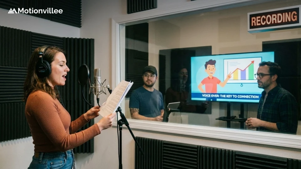 Importance of voice over professionals in animated explainer video