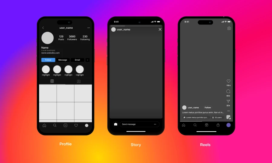 Instagram template