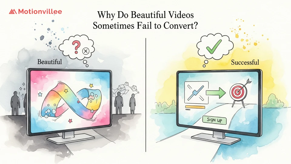 Why Do Beautiful Videos Sometimes Fail to Convert