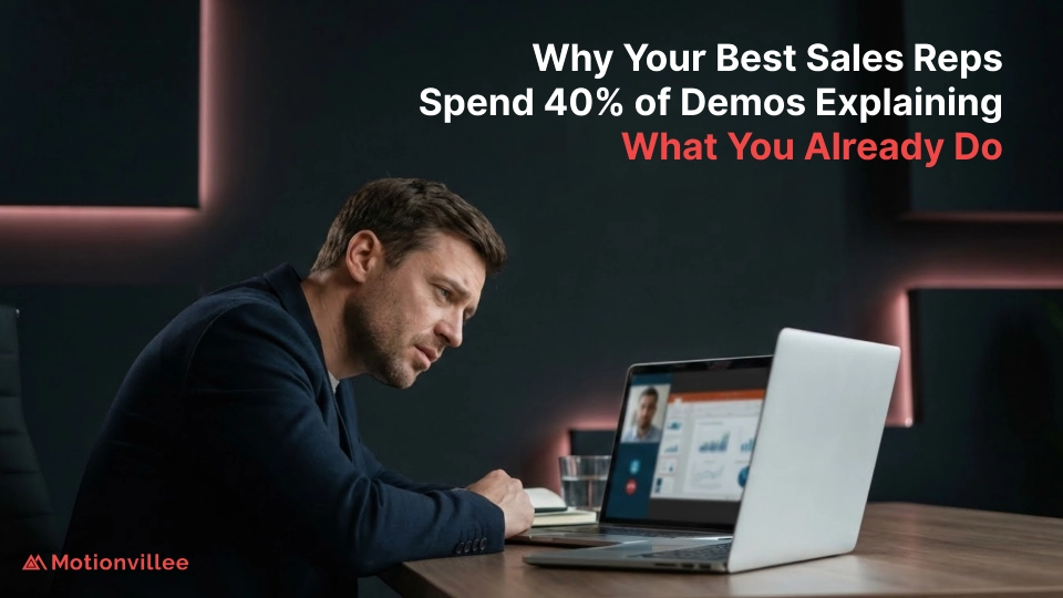 Why Your Best Sales Reps Spend 40% of Demos Explaining What You Already Do